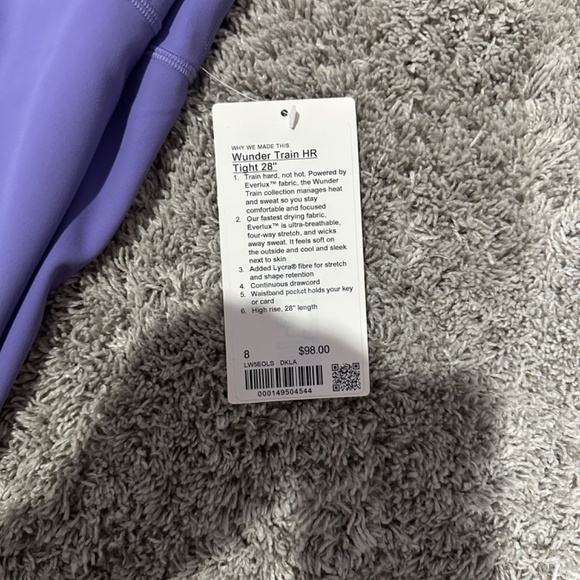 NWT Lululemon Wunder Train HR Tight 28" - Picture 6 of 6